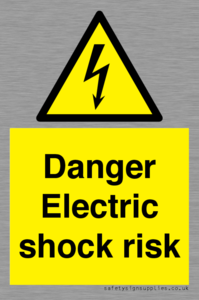 Danger Electric shock risk